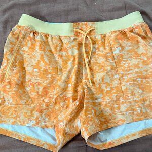 Lululemon License To Train Shorts Orange XL